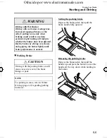 Предварительный просмотр 115 страницы Mazda 2005 mazda 3 Owner'S Manual