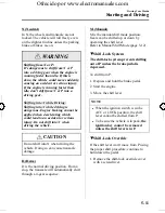 Предварительный просмотр 121 страницы Mazda 2005 mazda 3 Owner'S Manual