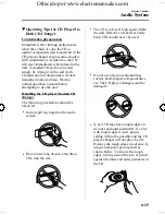 Предварительный просмотр 177 страницы Mazda 2005 mazda 3 Owner'S Manual