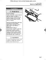 Предварительный просмотр 203 страницы Mazda 2005 mazda 3 Owner'S Manual