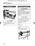 Предварительный просмотр 204 страницы Mazda 2005 mazda 3 Owner'S Manual