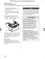 Предварительный просмотр 260 страницы Mazda 2005 mazda 3 Owner'S Manual