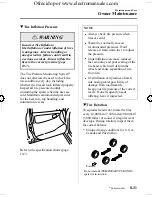 Предварительный просмотр 261 страницы Mazda 2005 mazda 3 Owner'S Manual