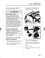 Предварительный просмотр 289 страницы Mazda 2005 MPV Owner'S Manual