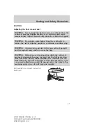 Предварительный просмотр 67 страницы Mazda 2005 Tribute Owner'S Manual