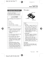 Предварительный просмотр 73 страницы Mazda 2006 Mazda3 4-Door Owner'S Manual