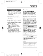 Предварительный просмотр 109 страницы Mazda 2006 Mazda3 4-Door Owner'S Manual