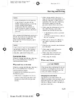 Предварительный просмотр 137 страницы Mazda 2006 Mazda3 4-Door Owner'S Manual