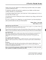 Предварительный просмотр 3 страницы Mazda 2008 Mazda5 Owner'S Manual