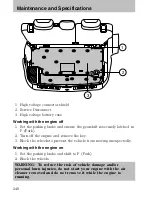 Предварительный просмотр 248 страницы Mazda 2008 Tribute HEV Owner'S Manual