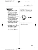 Preview for 291 page of Mazda 2010 Mazda5 Owner'S Manual