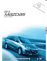 Mazda 2012 5 Owner'S Manual предпросмотр