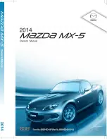 Предварительный просмотр 1 страницы Mazda 2014 MX-5 Miata Owner'S Manual