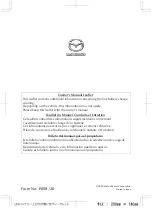 Mazda 3 Sedan 2020 Owner'S Manual предпросмотр