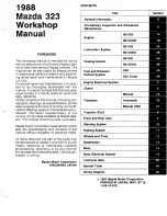 Предварительный просмотр 2 страницы Mazda 323 1988 Workshop Manual