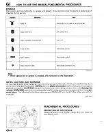 Предварительный просмотр 6 страницы Mazda 323 Protege 1992 Workshop Manual