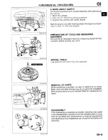 Предварительный просмотр 7 страницы Mazda 323 Protege 1992 Workshop Manual