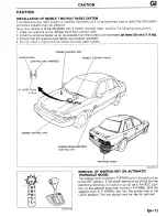 Предварительный просмотр 13 страницы Mazda 323 Protege 1992 Workshop Manual