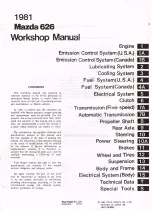 Предварительный просмотр 5 страницы Mazda 626 1981 Workshop Manual