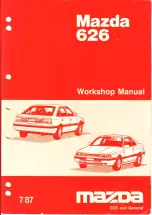 Предварительный просмотр 3 страницы Mazda 626 1987 Workshop Manual