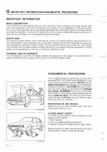 Предварительный просмотр 7 страницы Mazda 626 1987 Workshop Manual