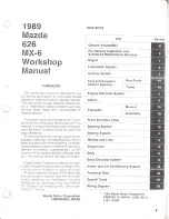 Mazda 626 1989 Workshop Manual предпросмотр