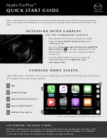 Preview for 3 page of Mazda Apple CarPlay Quick Start Manual