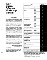 Предварительный просмотр 3 страницы Mazda B-Series 1997 Workshop Manual