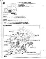 Предварительный просмотр 115 страницы Mazda B2200 1992 Workshop Manual