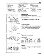 Предварительный просмотр 897 страницы Mazda B2200 1992 Workshop Manual