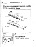 Предварительный просмотр 1043 страницы Mazda B2200 1992 Workshop Manual