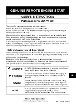 Preview for 1 page of Mazda BCKA V7 620 User Instructions