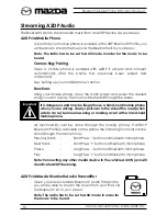 Предварительный просмотр 10 страницы Mazda Bluetooth Mobile Phone Kit Owner'S Manual