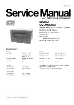 Mazda CQ-JM8080A Service Manual preview