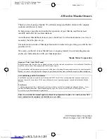 Предварительный просмотр 3 страницы Mazda Demio Owner'S Manual