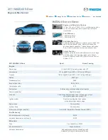 Предварительный просмотр 1 страницы Mazda MAZDA3 2011 Specification