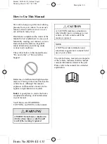 Предварительный просмотр 2 страницы Mazda Mazda5 Owner'S Manual