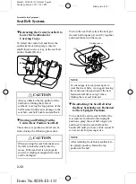 Предварительный просмотр 42 страницы Mazda Mazda5 Owner'S Manual