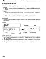 Предварительный просмотр 8 страницы Mazda Millenia 1996 Workshop Manual