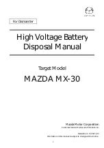 Mazda MX-30 2021 Disposal Manual предпросмотр