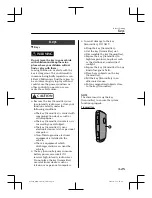 Предварительный просмотр 111 страницы Mazda MX-30 2022 Owner'S Manual Leaflet