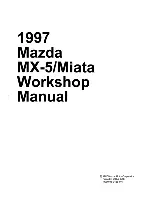 Mazda MX-5 Miata 1997 Workshop Manual предпросмотр