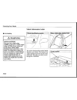 Предварительный просмотр 98 страницы Mazda Protege 2001 Owner'S Manual