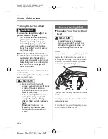 Предварительный просмотр 21 страницы Mazda PROTEGE 5 Maintenance And Care