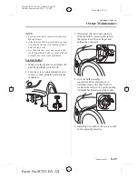 Предварительный просмотр 42 страницы Mazda PROTEGE 5 Maintenance And Care