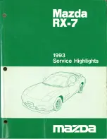 Предварительный просмотр 1 страницы Mazda RX-7 1993 Service Highlights