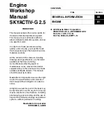 Mazda SKYACTIV-G 2.5 Workshop Manual preview