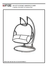 MAZE ASCOT DOUBLE HANGING CHAIR Assembly Instructions preview