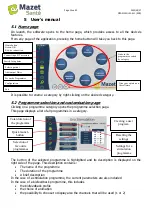 Preview for 20 page of Mazet Sante Biostim 1.0 User Manual