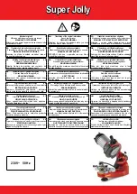 Mazzer super jolly Owner'S Manual preview